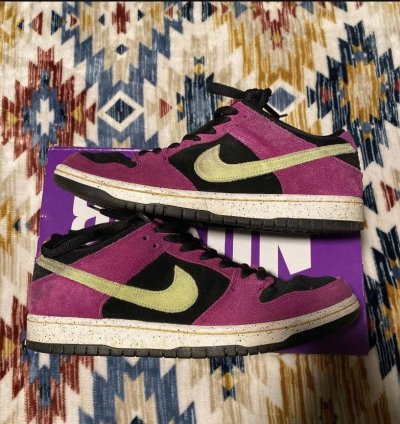 Nike Sb Dunk Low Pro Red Plum