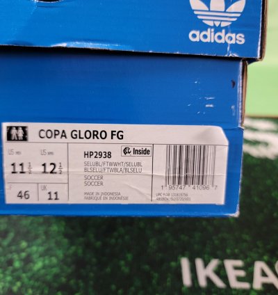 Adidas Copa Gloro Fg Soccer Cleats Blue White Mens Sz 11 5