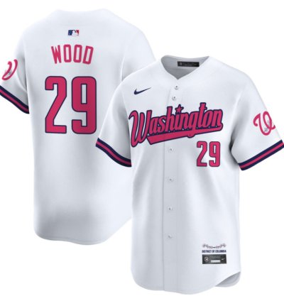 James Wood Jersey 29 Washington Nationals Vapor Limited All Stitched White
