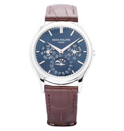 Patek Philippe Perpetual Calendar Platinum Blue Dial 5140p