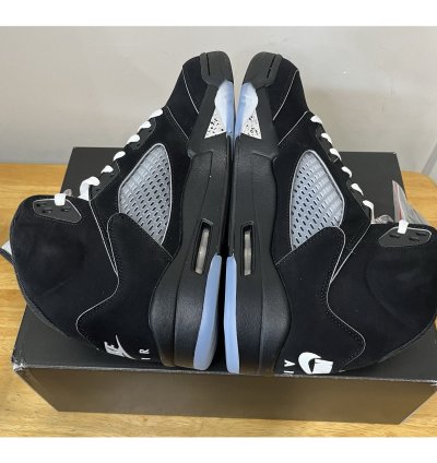 Men Size 10 Air Jordan 5 Black Metallic Reimagined 2025