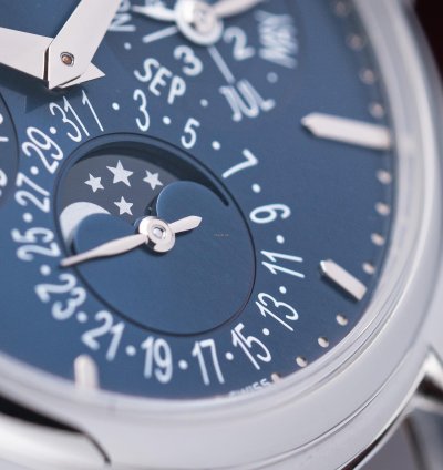 Patek Philippe Perpetual Calendar Platinum Blue Dial 5140p