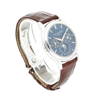 Patek Philippe Perpetual Calendar Platinum Blue Dial 5140p