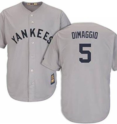 New York Yankees Joe Dimaggio Gray Throwback Jersey
