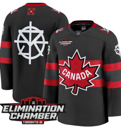 Men Seth Rollins Jersey Elimination Chamber Toronto 2025 Premium Stitched Black