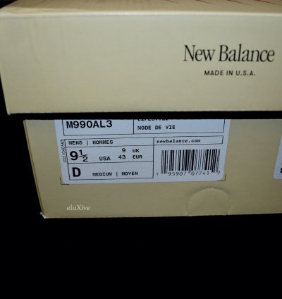 Nb Teddy Santis 990 Tg3 Made In Usa Sea Salt White