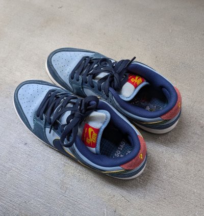 Nike Sb Dunk Low Pro Why So Sad Blue Suede Dx5549-400