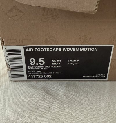 Bodega Nike Air Footscape Woven Motion