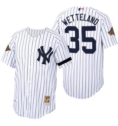 New York Yankees John Wetteland White 1996 World Series Throwback Jersey