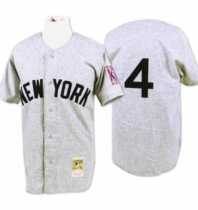 New York Yankees Lou Gehrig Gray 1939 Throwback Jersey