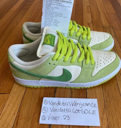 Nike Sb Dunk Low Proto Sample Green Apple Fruit Pack 1 1 Us9