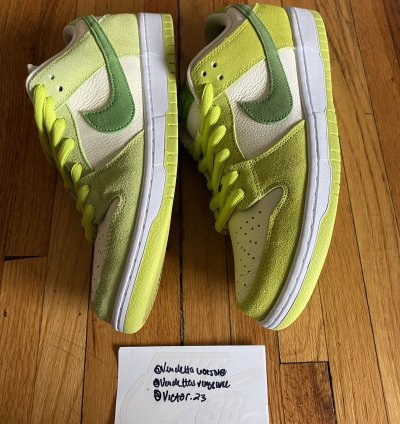 Nike Sb Dunk Low Proto Sample Green Apple Fruit Pack 1 1 Us9
