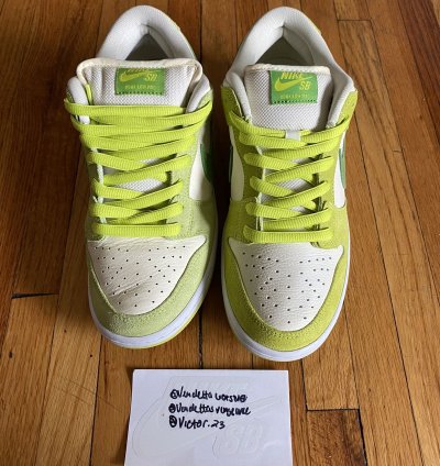 Nike Sb Dunk Low Proto Sample Green Apple Fruit Pack 1 1 Us9
