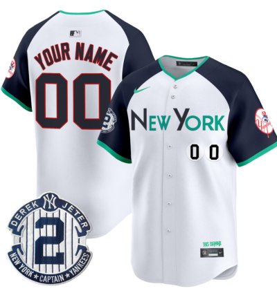 Custom New York Yankees Jersey City Connect Vapor Premier Limited Stitched Alternate