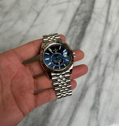 Rolex Sky-dweller Stainless Jubilee Blue Bnib 2025