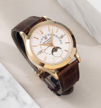 Patek Philippe Perpetual Calendar Retrograde Perpetual Calendar In 18k Rose Gold Box And Paper Set
