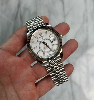 Rolex Sky-dweller Stainless Jubilee White Bnib 2025