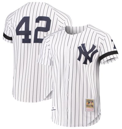 New York Yankees Mariano Rivera White 2000 Throwback Jersey