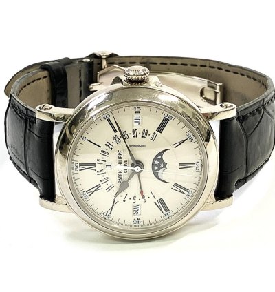 Patek Philippe Perpetual Calendar Steel Silver Roman Dial 5159g-001