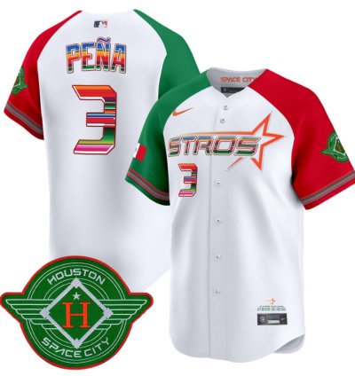 Jeremy Pena Jersey 3 Astros 2025 City Connect Mexico Vapor Premier Limited Stitched Alternate