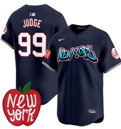 Aaron Judge Jersey 99 New York Yankees Apple Patch Vapor Premier Limited Stitched Navy