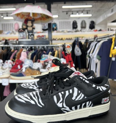 Nike Sb Dunk Low Quartersnacks Zebra Sz 9 5 2021
