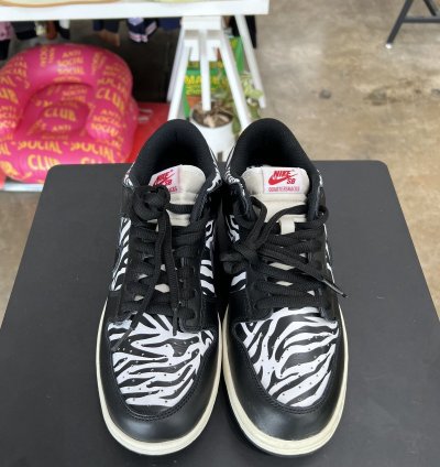 Nike Sb Dunk Low Quartersnacks Zebra Sz 9 5 2021