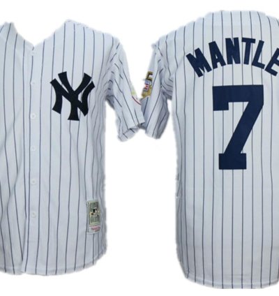 New York Yankees Mickey Mantle White 1929 Throwback Jersey