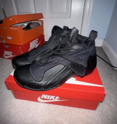Nike Air Flightposite Triple Black Size 11 Like New