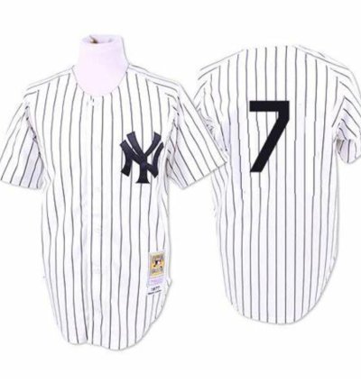 New York Yankees Mickey Mantle White 1951 Throwback Jersey