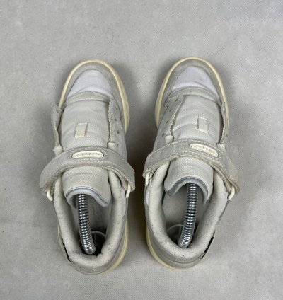 Adidas Forum Low Mens Off White Silver Metallic Sneakers 5 5