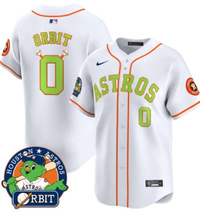 Orbit Jersey 0 Astros Orbit Patch Vapor Premier Limited V2 Stitched White