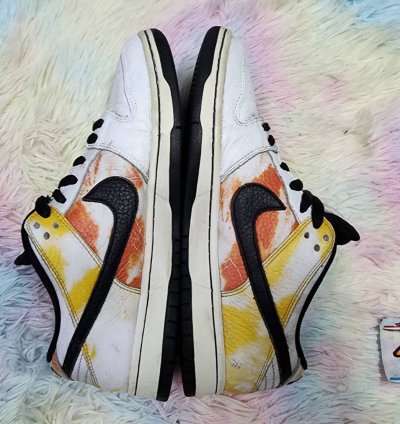 Nike Sb Dunk Low Raygun Tie Dye White