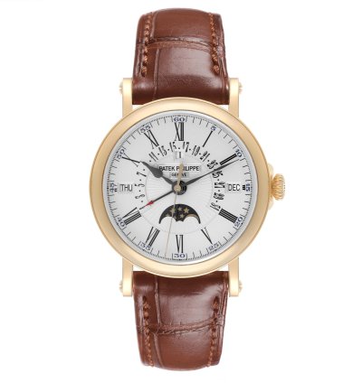 Patek Philippe Perpetual Calendar Yellow Gold Mens Watch 5159 Box Papers