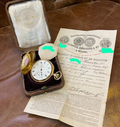 Patek Philippe Pocket Watch 1848 Gondolo First Series Full Set For Collector 18kt Unique