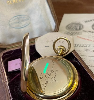 Patek Philippe Pocket Watch 1848 Gondolo First Series Full Set For Collector 18kt Unique
