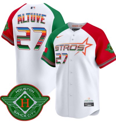 José Altuve Jersey 27 Astros 2025 City Connect Mexico Vapor Premier Limited Stitched Alternate