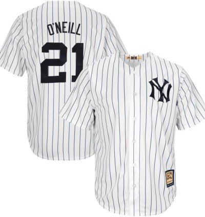 New York Yankees Paul Oneill White Throwback Jersey