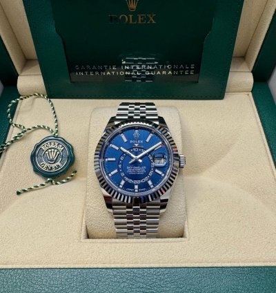 Rolex Sky-dweller Steel Blue Dial Jubliee