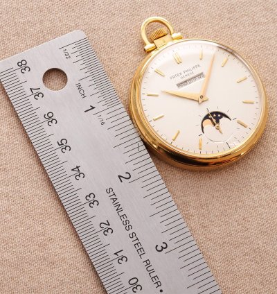 Patek Philippe Pocket Watch Yellow Gold Perpetual Calendar Pocket Watch Ref 725 2