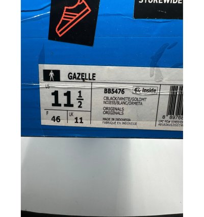Adidas Gazelle Black Size 11 5 Men