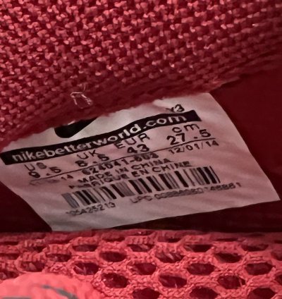 Nike Air Foamposite Pro Gym Red Size 9 5