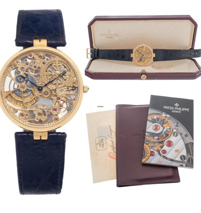 Patek Philippe Skeleton 3878 18k 31mm Watch