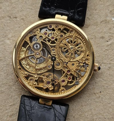 Patek Philippe Skeleton Automatic Yellow Gold 3878 31mm Extremely Rare