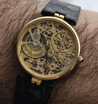 Patek Philippe Skeleton Automatic Yellow Gold 3878 31mm Extremely Rare