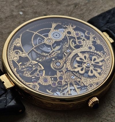 Patek Philippe Skeleton Automatic Yellow Gold 3878 31mm Extremely Rare