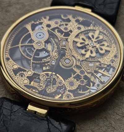 Patek Philippe Skeleton Automatic Yellow Gold 3878 31mm Extremely Rare