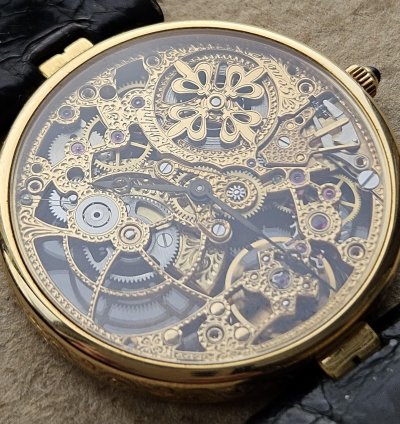 Patek Philippe Skeleton Automatic Yellow Gold 3878 31mm Extremely Rare