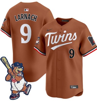Trevor Larnach Jersey 9 Minnesota Twins Tc Bear Patch Vapor Premier Limited Stitched