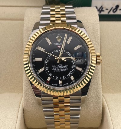Rolex Sky-dweller Two-tone Black Dial